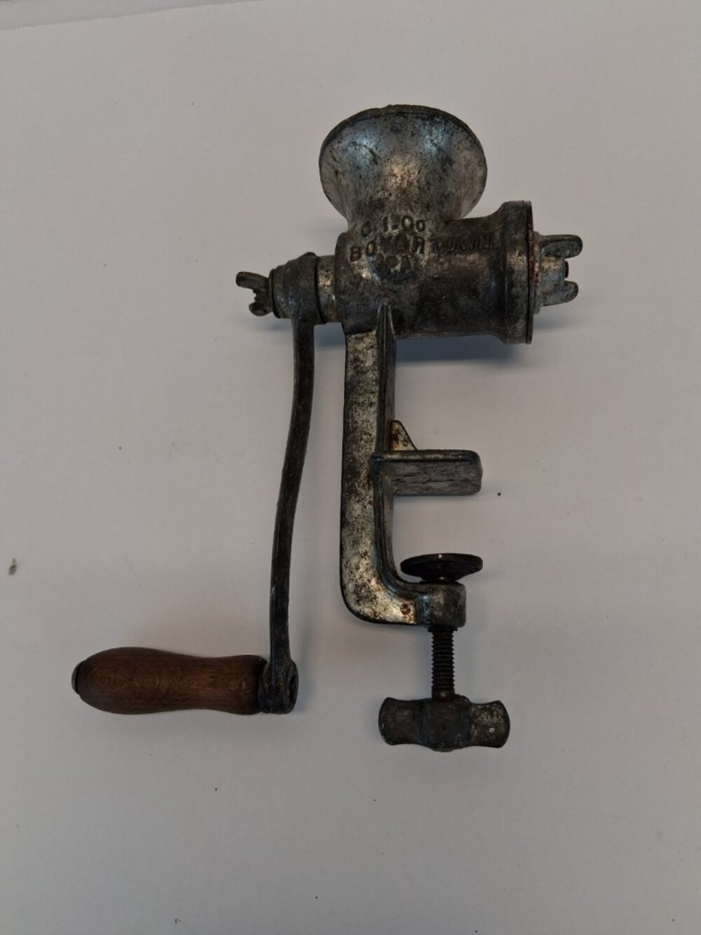 VTG Cast Iron Meat Grinder Colebrookdale Iron Co. Keystone #5 Boyertown, PA 1920